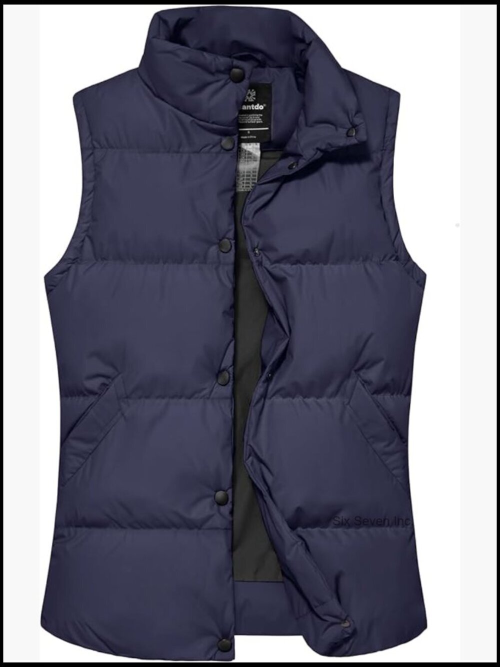 Women's Thicken Puffer Vest Winter Warm Outerwear Puffy Vest Sleeveless